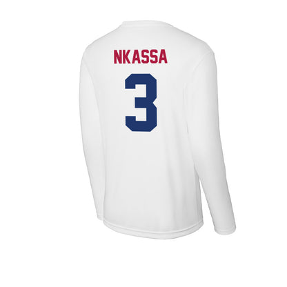 Detroit Mercy - NCAA Men's Soccer : Tom Nkassa - Activewear Long Sleeve T-Shirt-2