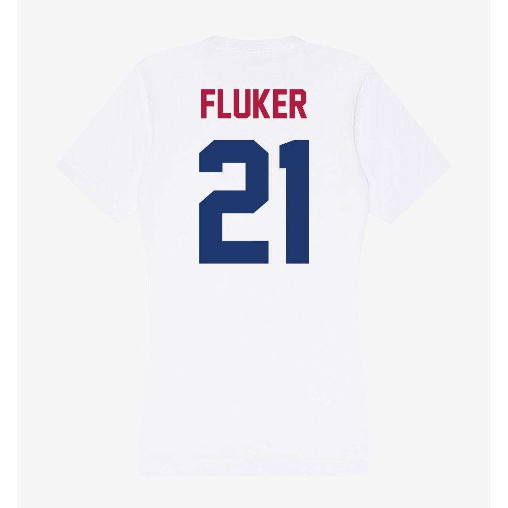 Detroit Mercy - NCAA Softball : Allison Fluker - Women's V-Neck T-Shirt-1