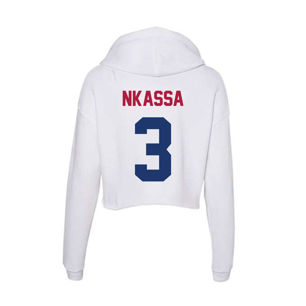 Detroit Mercy - NCAA Men's Soccer : Tom Nkassa - Women's Crop Fleece Hoodie-1