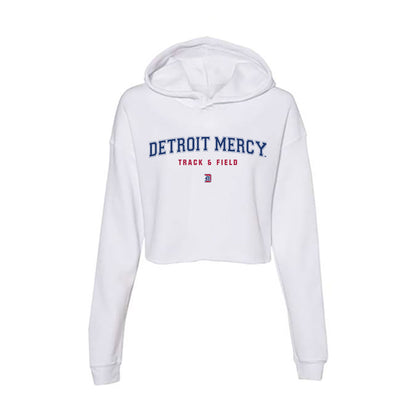 Detroit Mercy - NCAA Women's Track & Field : Mia Seaton - Women's Crop Fleece Hoodie-0