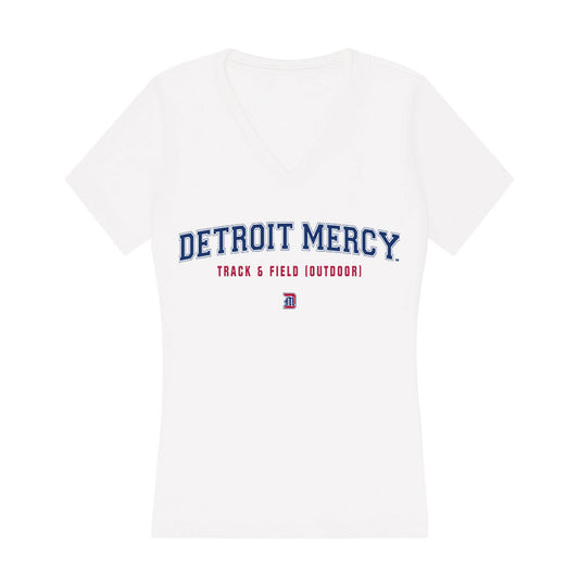 Detroit Mercy - NCAA Women's Track & Field : Lyla Mullins - Women's V-Neck T-Shirt-0