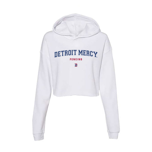 Detroit Mercy - NCAA Women's Fencing : Shana Dupin - Women's Crop Fleece Hoodie-0