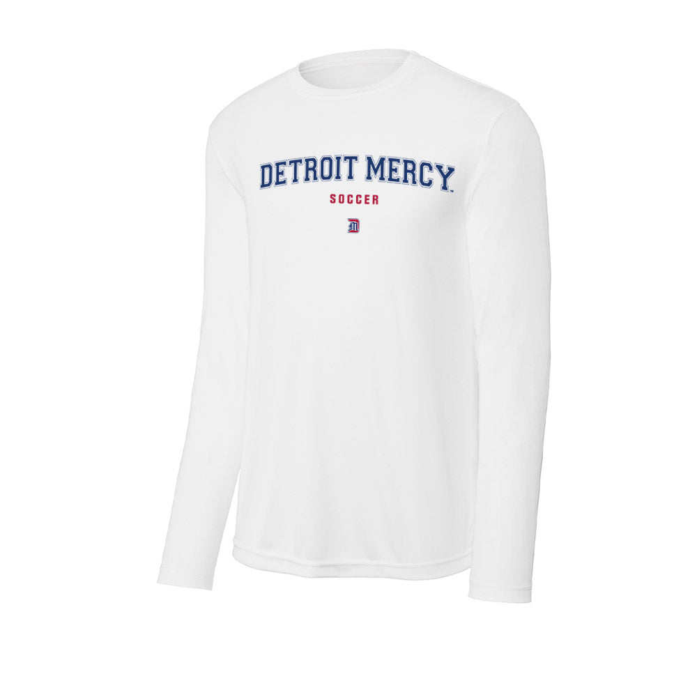 Detroit Mercy - NCAA Men's Soccer : Tom Nkassa - Activewear Long Sleeve T-Shirt-0