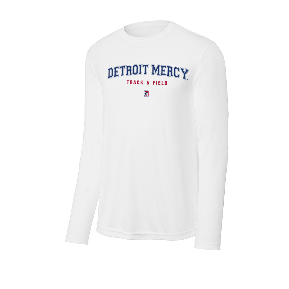 Detroit Mercy - NCAA Women's Track & Field : Mia Seaton - Activewear Long Sleeve T-Shirt-1