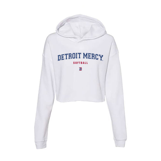 Detroit Mercy - NCAA Softball : Allison Fluker - Women's Crop Fleece Hoodie-0