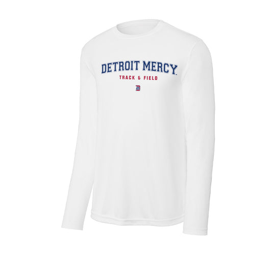 Detroit Mercy - NCAA Women's Track & Field : Mia Seaton - Activewear Long Sleeve T-Shirt-0