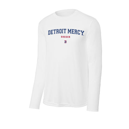 Detroit Mercy - NCAA Men's Soccer : Tom Nkassa - Activewear Long Sleeve T-Shirt-1
