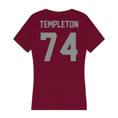 Montana - NCAA Football : Tate Templeton - Women's V-Neck T-Shirt-1