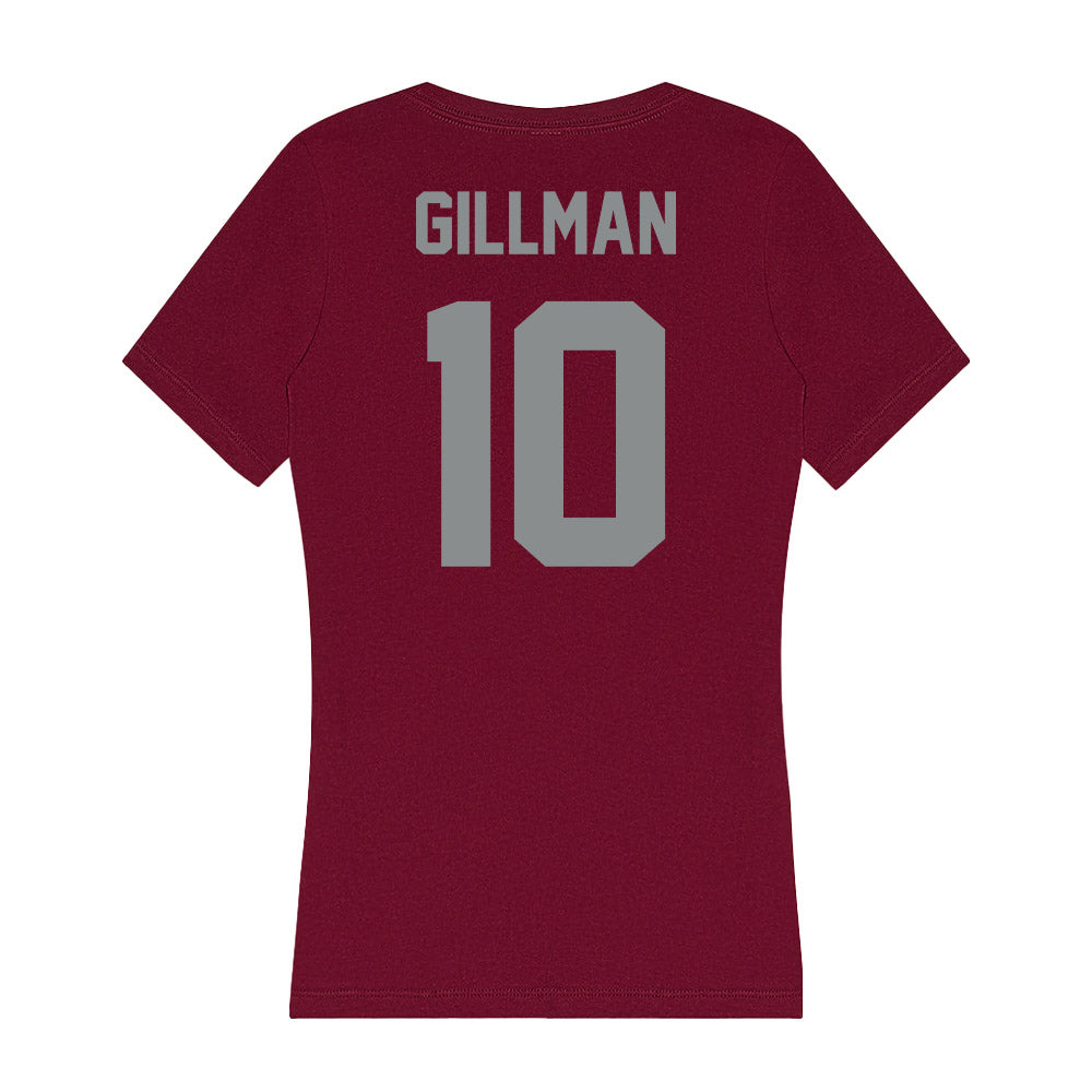 Montana - NCAA Football : Eli Gillman - Women's V-Neck T-Shirt-1