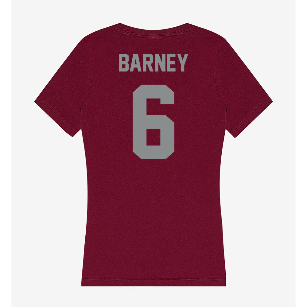 Montana - NCAA Softball : Jenna Barney - Women's V-Neck T-Shirt-1