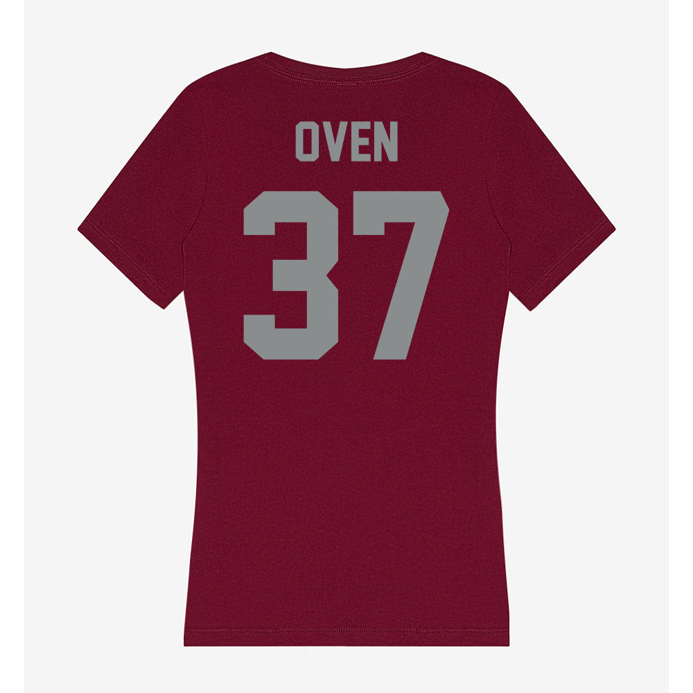 Montana - NCAA Football : Clay Oven - Women's V-Neck T-Shirt-1