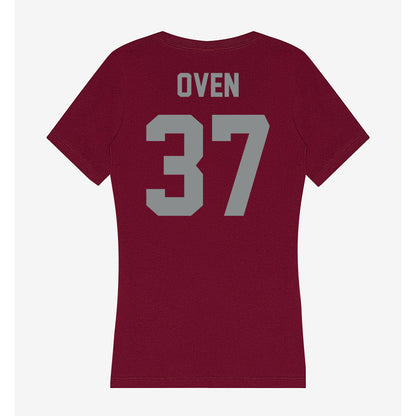 Montana - NCAA Football : Clay Oven - Women's V-Neck T-Shirt-1