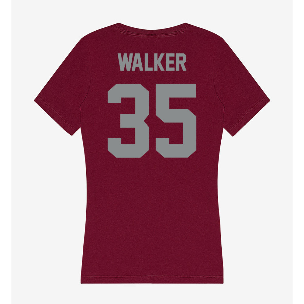 Montana - NCAA Football : Grady Walker - Women's V-Neck T-Shirt-1