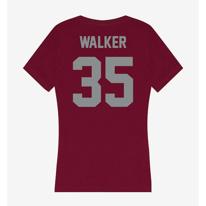 Montana - NCAA Football : Grady Walker - Women's V-Neck T-Shirt-1