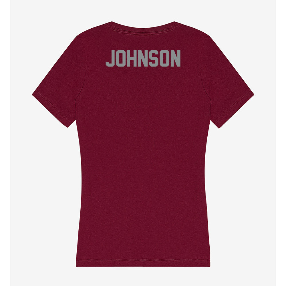 Montana - NCAA Women's Golf : Bella Johnson - Women's V-Neck T-Shirt-1