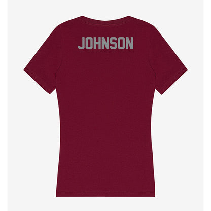 Montana - NCAA Women's Golf : Bella Johnson - Women's V-Neck T-Shirt-1