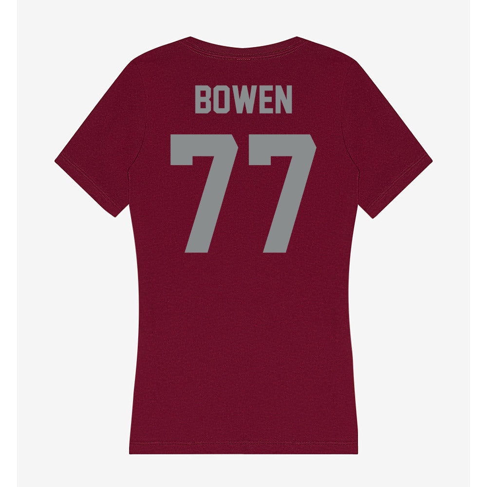 Montana - NCAA Football : Carter Bowen - Women's V-Neck T-Shirt-1
