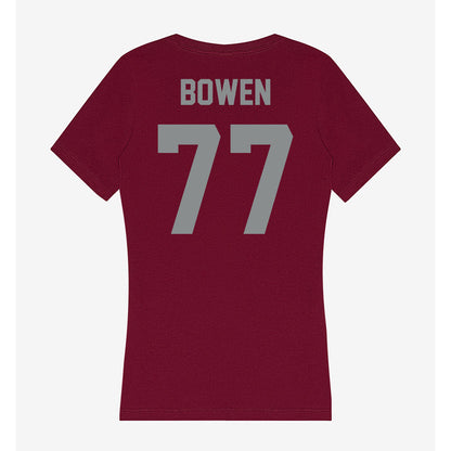 Montana - NCAA Football : Carter Bowen - Women's V-Neck T-Shirt-1