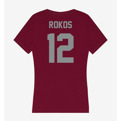 Montana - NCAA Women's Soccer : Lucie Rokos - Women's V-Neck T-Shirt-1