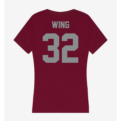 Montana - NCAA Football : Peyton Wing - Women's V-Neck T-Shirt-1