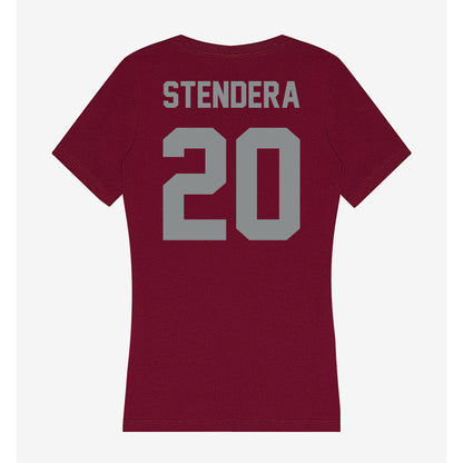 Montana - NCAA Women's Soccer : Addison Stendera - Women's V-Neck T-Shirt-1