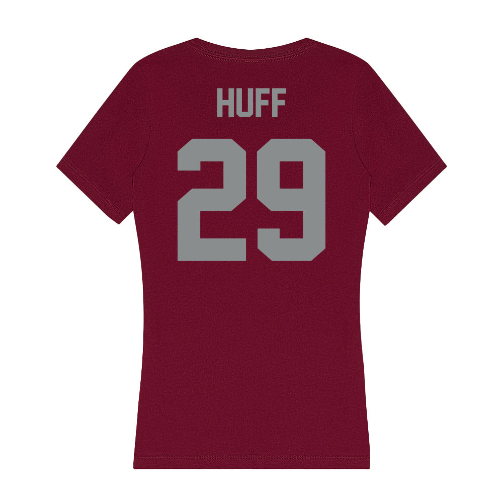 Montana - NCAA Football : Tanner Huff - Women's V-Neck T-Shirt-1