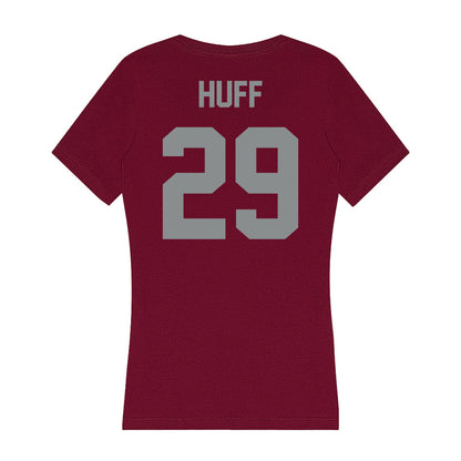 Montana - NCAA Football : Tanner Huff - Women's V-Neck T-Shirt-1