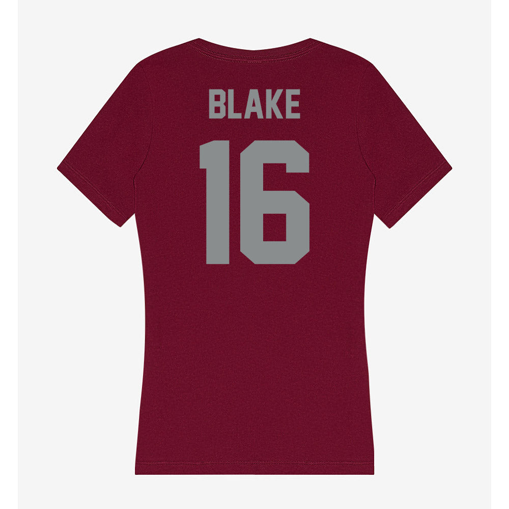 Montana - NCAA Women's Volleyball : Mylee Blake - Women's V-Neck T-Shirt-1