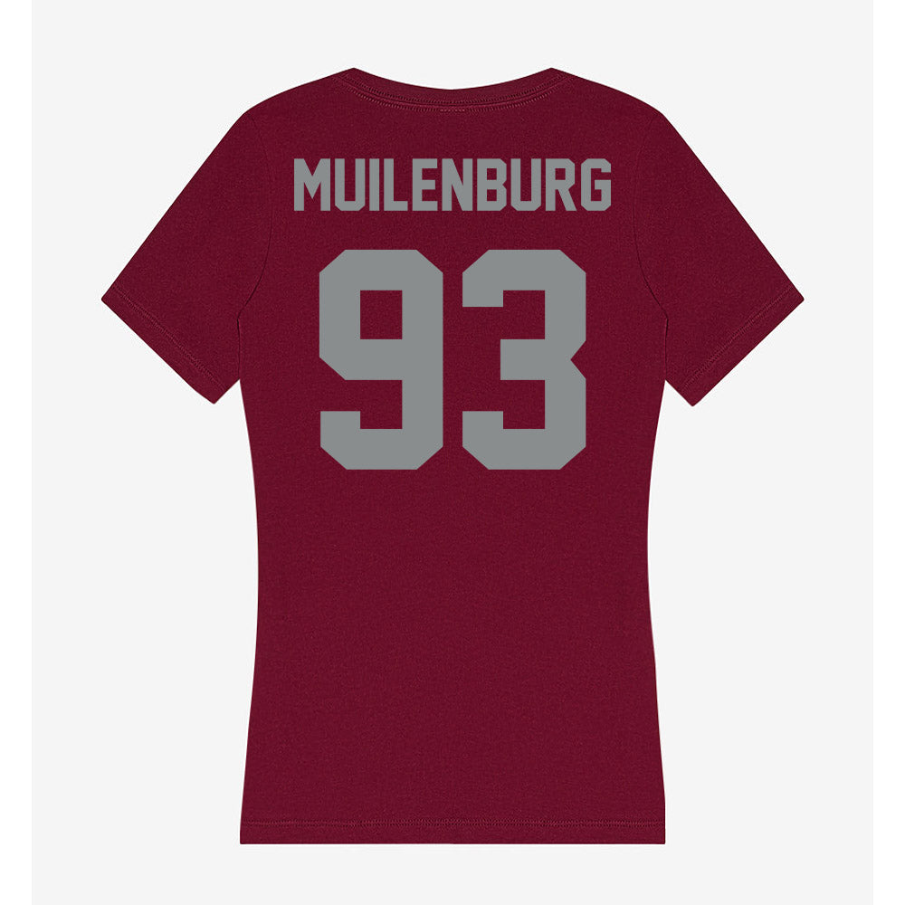 Montana - NCAA Football : Cole Muilenburg - Women's V-Neck T-Shirt-1