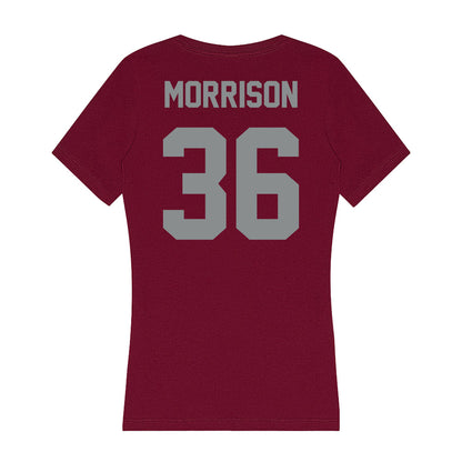Montana - NCAA Football : Ty Morrison - Women's V-Neck T-Shirt-1