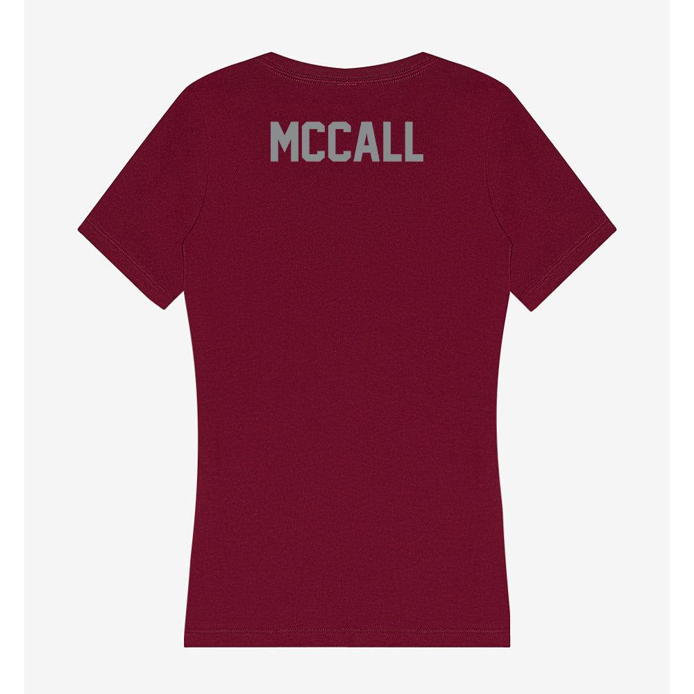 Montana - NCAA Men's Tennis : Duncan McCall - Women's V-Neck T-Shirt-1