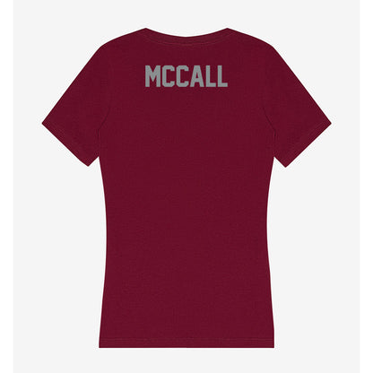 Montana - NCAA Men's Tennis : Duncan McCall - Women's V-Neck T-Shirt-1