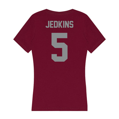 Montana - NCAA Men's Basketball : Amari Jedkins - Women's V-Neck T-Shirt-1