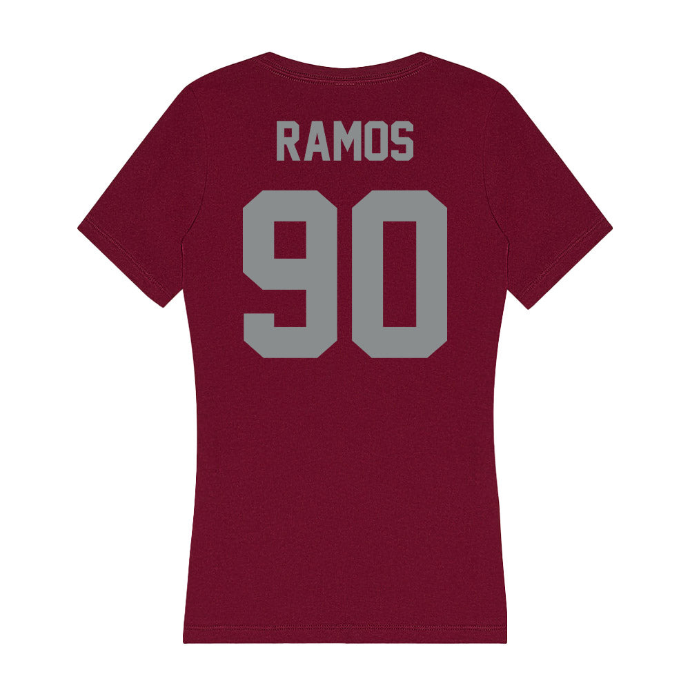 Montana - NCAA Football : Jareb Ramos - Women's V-Neck T-Shirt-1