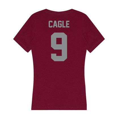 Montana - NCAA Women's Volleyball : Gracie Cagle - Women's V-Neck T-Shirt-1