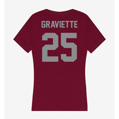 Montana - NCAA Softball : Gracyn Graviette - Women's V-Neck T-Shirt-1