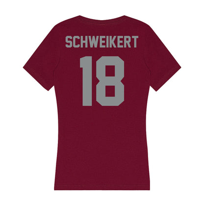 Montana - NCAA Football : Cody Schweikert - Women's V-Neck T-Shirt-1