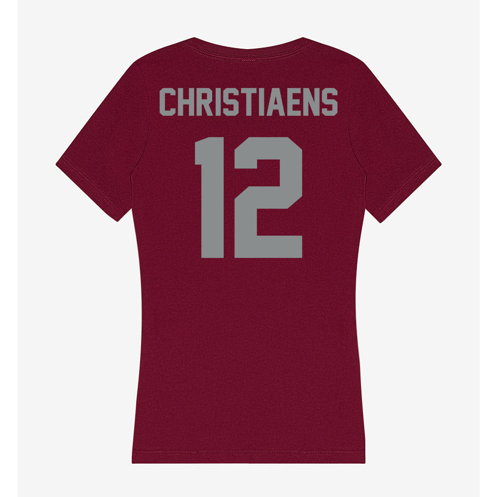 Montana - NCAA Softball : Alanna Christiaens - Women's V-Neck T-Shirt-1