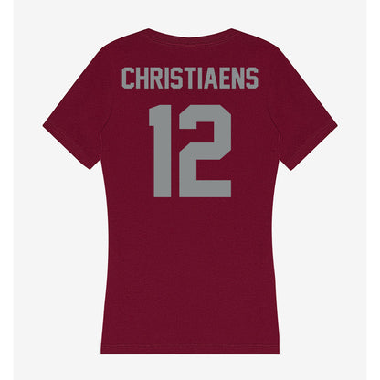 Montana - NCAA Softball : Alanna Christiaens - Women's V-Neck T-Shirt-1