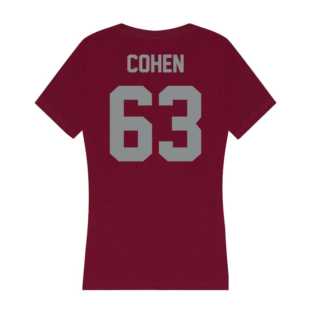 Montana - NCAA Football : Dylan Cohen - Women's V-Neck T-Shirt-1