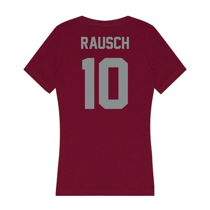 Montana - NCAA Football : TJ Rausch - Women's V-Neck T-Shirt-1