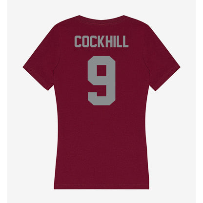 Montana - NCAA Softball : Anna Cockhill - Women's V-Neck T-Shirt-1