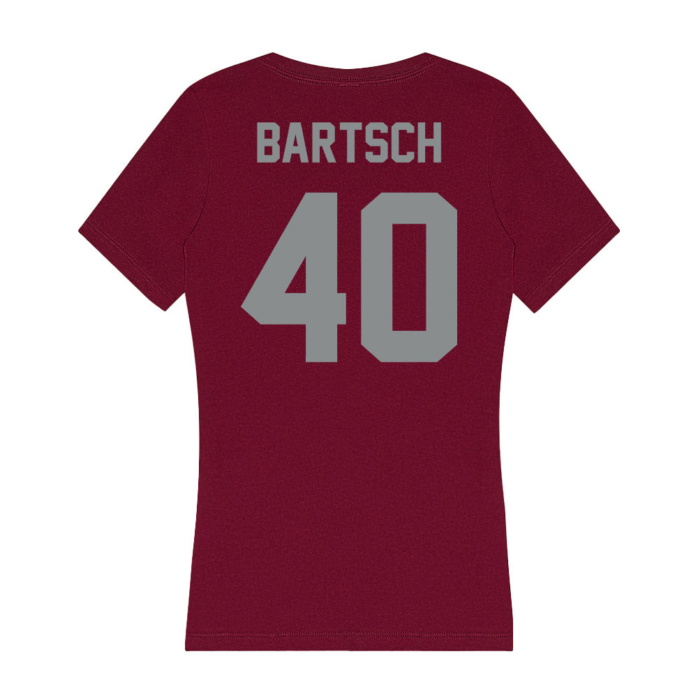Montana - NCAA Women's Basketball : Danielle Bartsch - Women's V-Neck T-Shirt-1