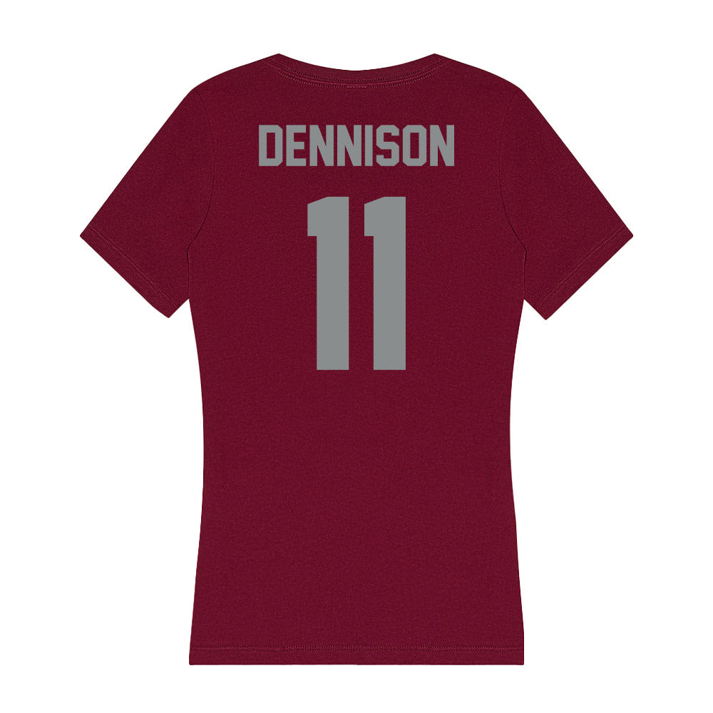 Montana - NCAA Women's Volleyball : Sierra Dennison - Women's V-Neck T-Shirt-1