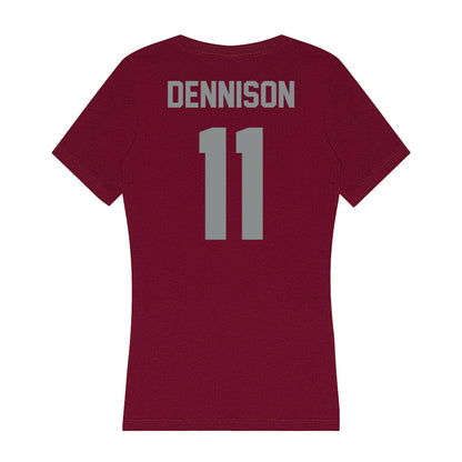 Montana - NCAA Women's Volleyball : Sierra Dennison - Women's V-Neck T-Shirt-1