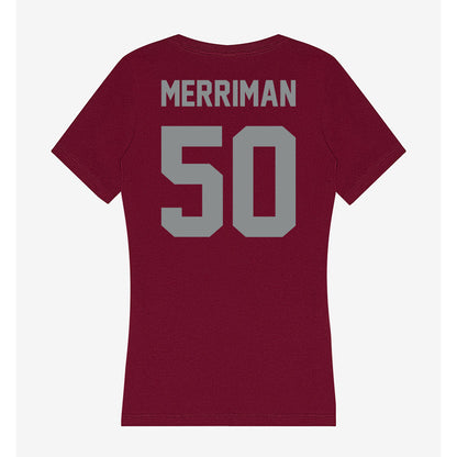 Montana - NCAA Football : Samuel Merriman - Women's V-Neck T-Shirt-1