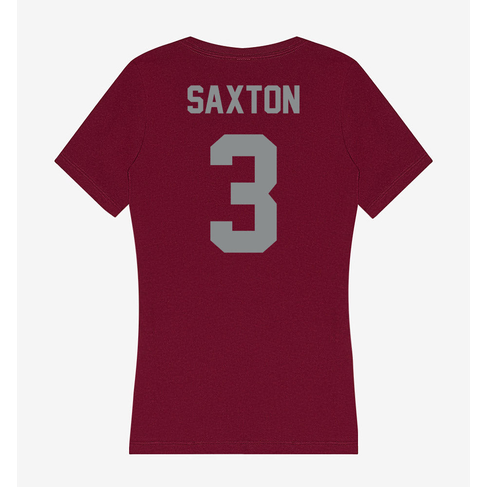 Montana - NCAA Softball : Chloe Saxton - Women's V-Neck T-Shirt-1