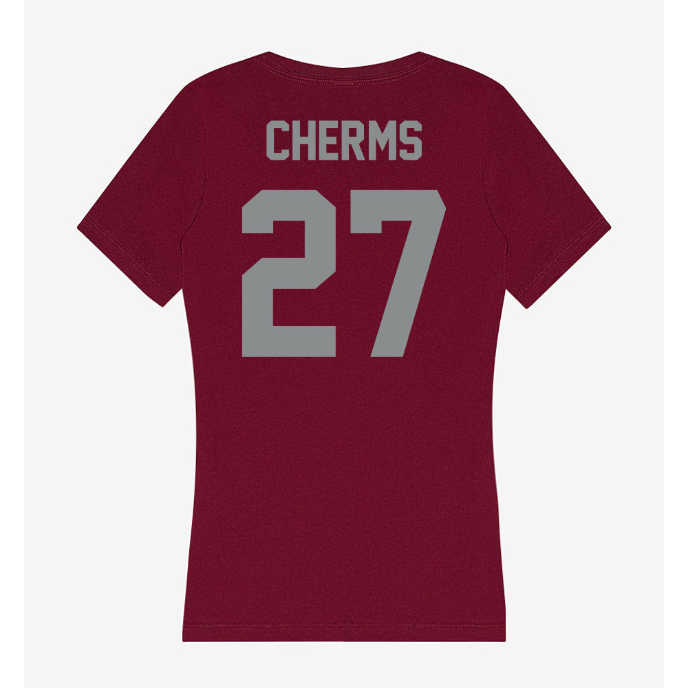 Montana - NCAA Softball : Jessica Cherms - Women's V-Neck T-Shirt-1