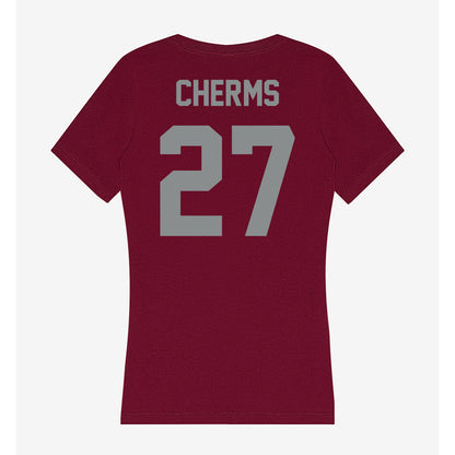 Montana - NCAA Softball : Jessica Cherms - Women's V-Neck T-Shirt-1