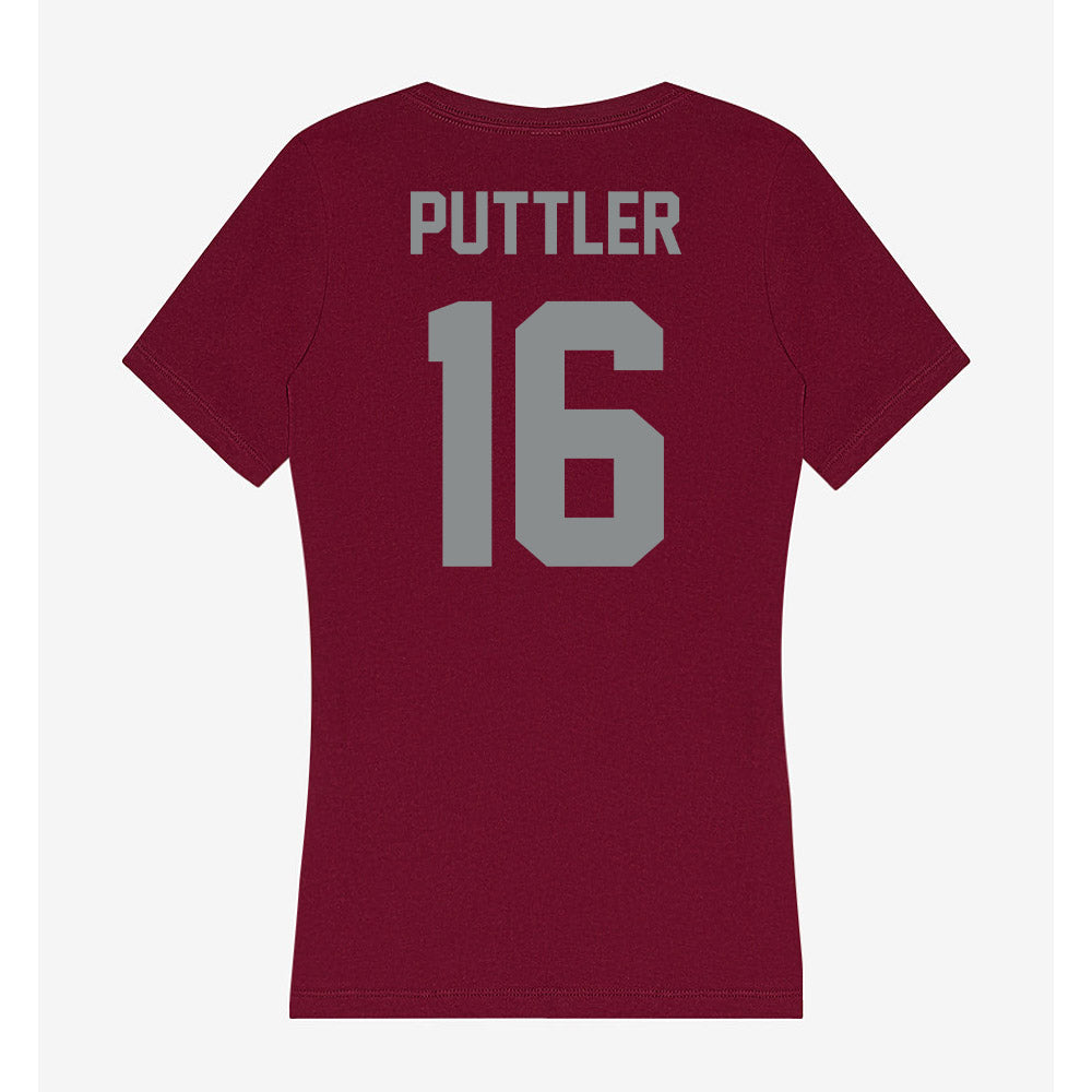 Montana - NCAA Softball : Ava Puttler - Women's V-Neck T-Shirt-1
